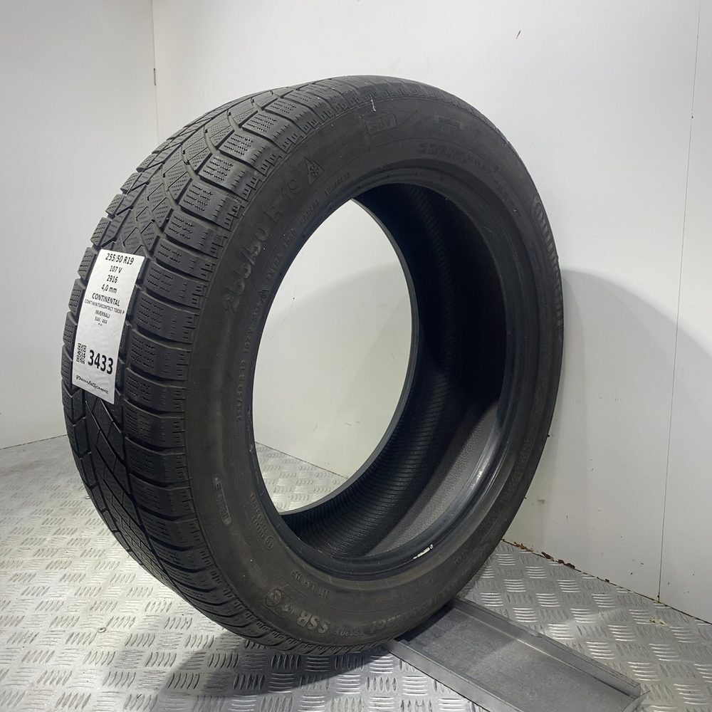 Gomma Usata 255 50 R19 107V XL Continental Contiwintercontact TS830 P Invernale - immagine 5