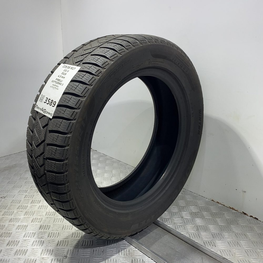 Gomma Usata 225 55 R17 101V XL Pirelli Sottozero 3 Invernale - immagine 5