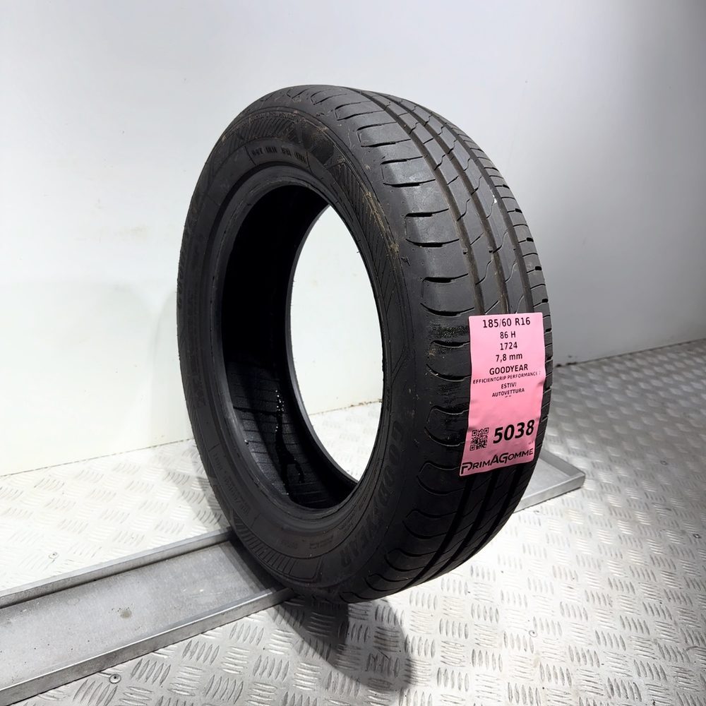 Gomma Usata 185 60 R16 86H Goodyear Efficientgrip Performance 2 98% Estivo - immagine 5
