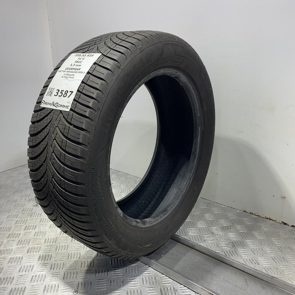 Gomma Usata 205 55 R16 94V XL Goodyear Vector 4Seasons Gen-3 76% 4 Stagioni - immagine 5