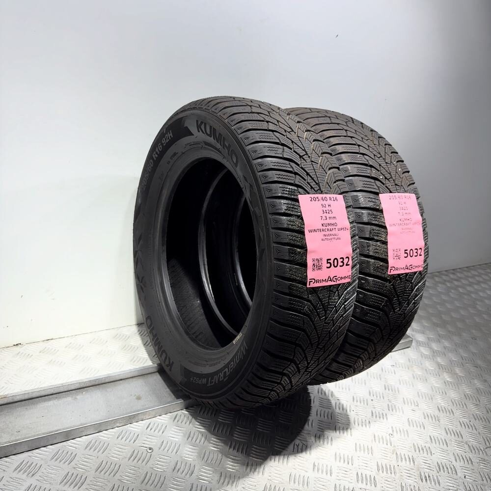 Gomme Usate 205 60 R16 92H Kumho Wintercraft WP52+ 98% Invernali - immagine 5