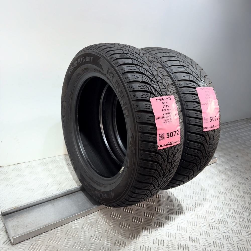 Gomme Usate 195 60 R15 88T Kumho Wintercraft WP52+ 86% Invernali - immagine 5