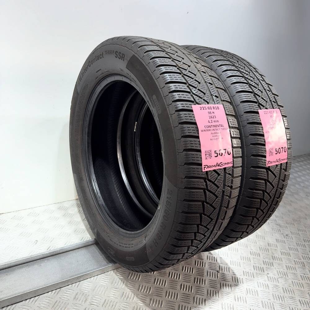 Gomme Usate 215 60 R18 98H Continental Wintercontact TS850P RunFlat Invernali - immagine 5
