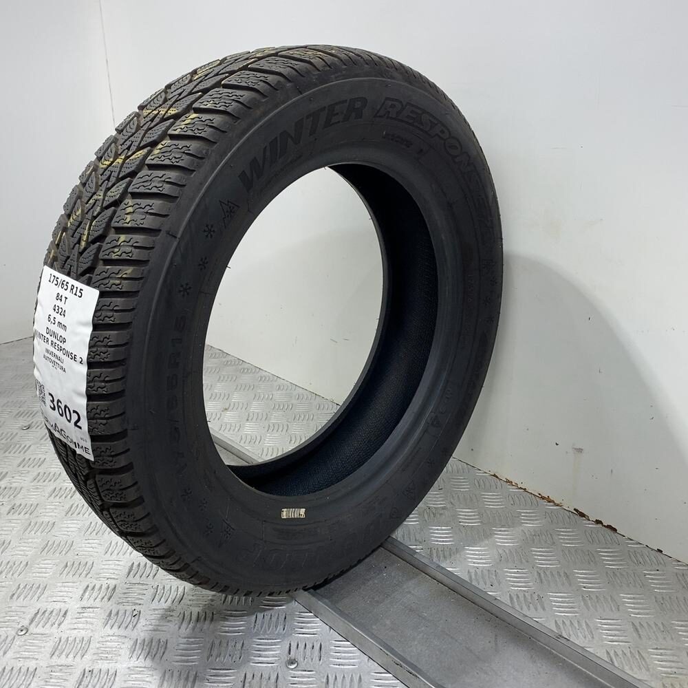Gomma Usata 175 65 R15 84T Dunlop Winter Response 2 93% Invernale - immagine 5