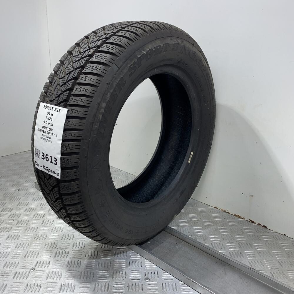 Gomma Usata 195 65 R15 91H Dunlop Winter Sport 5 98% Invernale - immagine 5