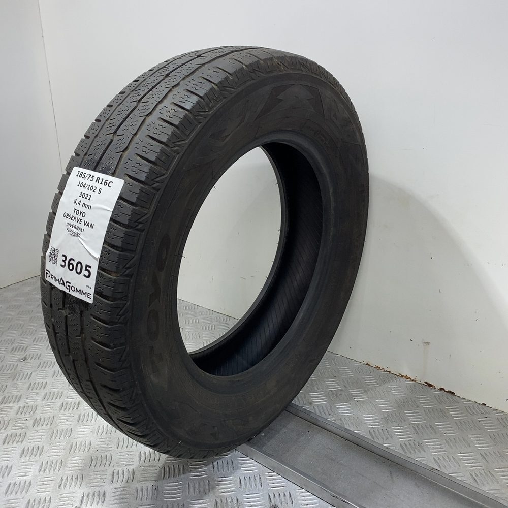 Gomma Usata 185 75 R16C 104/102S Toyo Observe Van Invernale - immagine 5