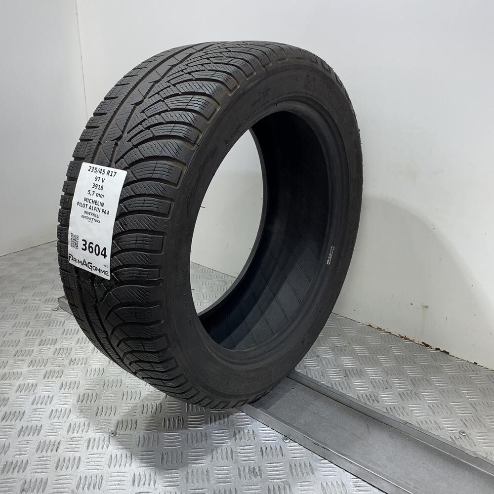 Gomma Usata 235 45 R17 97V XL Michelin Pilot Alpin PA4 81% Invernale - immagine 5
