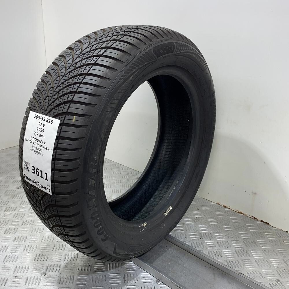 Gomma Usata 205 55 R16 91V Goodyear Vector 4Seasons Gen-3 98% 4 Stagioni - immagine 5