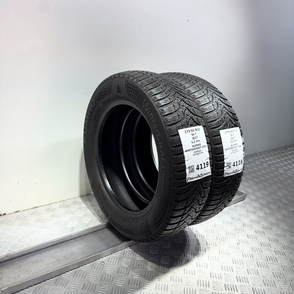 Gomme Usate 175 65 R15 84T Kumho Wintercraft WP51 74% Invernali - immagine 5