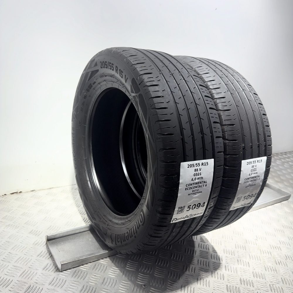 Gomme Usate 205 55 R15 88V Continental Ecocontact 6 Estive - immagine 5