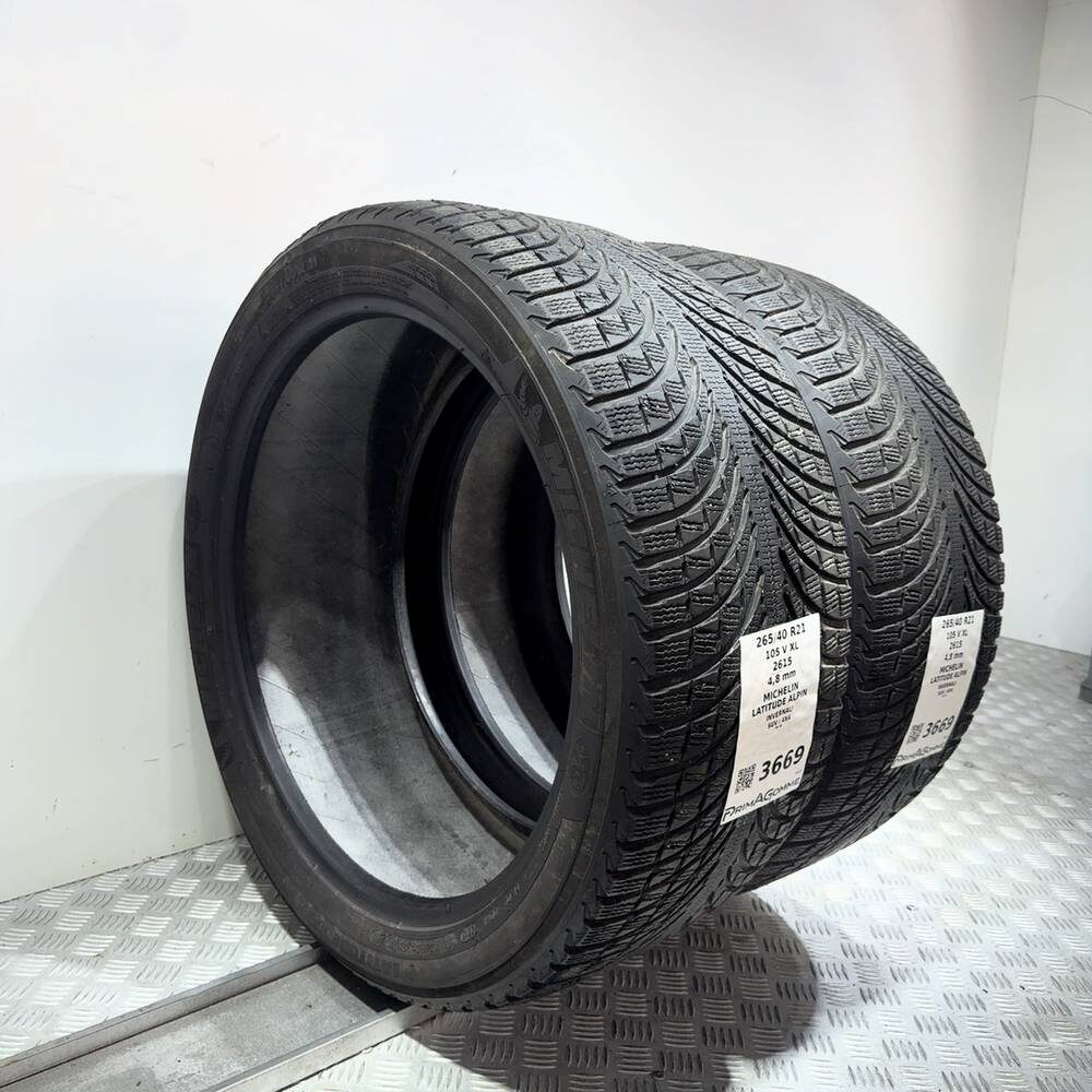Gomme Usate 265 40 R21 105V XL Michelin Latitude Alpin Invernali - immagine 5
