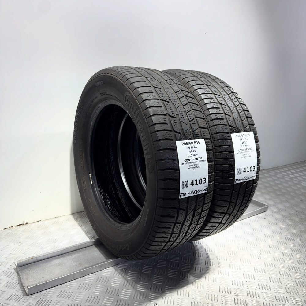 Gomme Usate 205 60 R16 96H XL Continental Contiwintercontact TS830 P Invernali - immagine 5