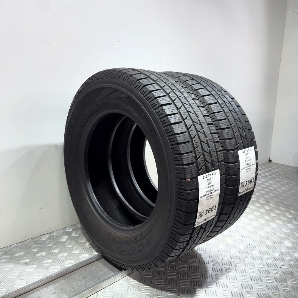 Gomme Usate 215 70 R16 100T Pirelli Scorpion Ice & Snow 71% Invernali - immagine 5