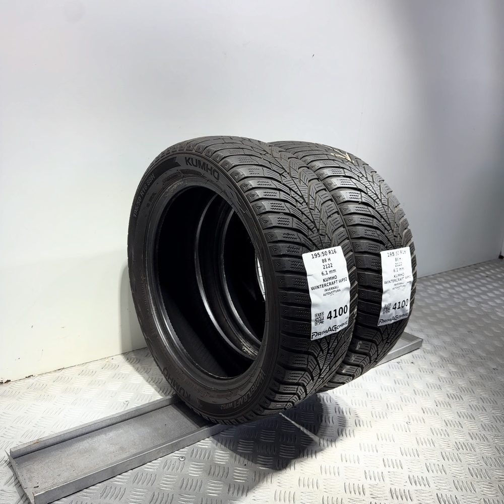Gomme Usate 195 50 R16 88H Kumho Wintercraft WP52 87% Invernali - immagine 5