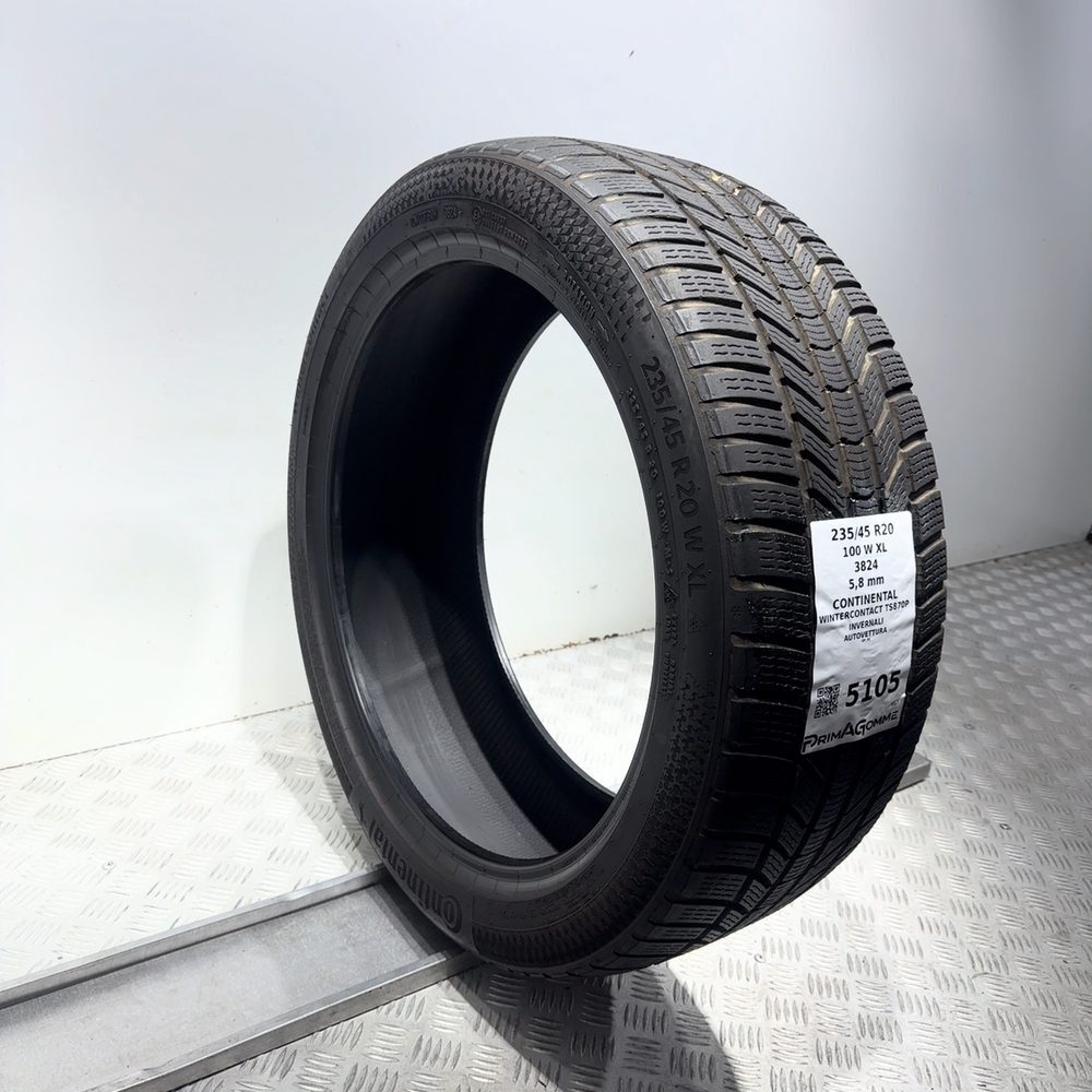 Gomma Usata 235 45 R20 100W XL Continental Wintercontact TS870P 83% Invernale - immagine 5