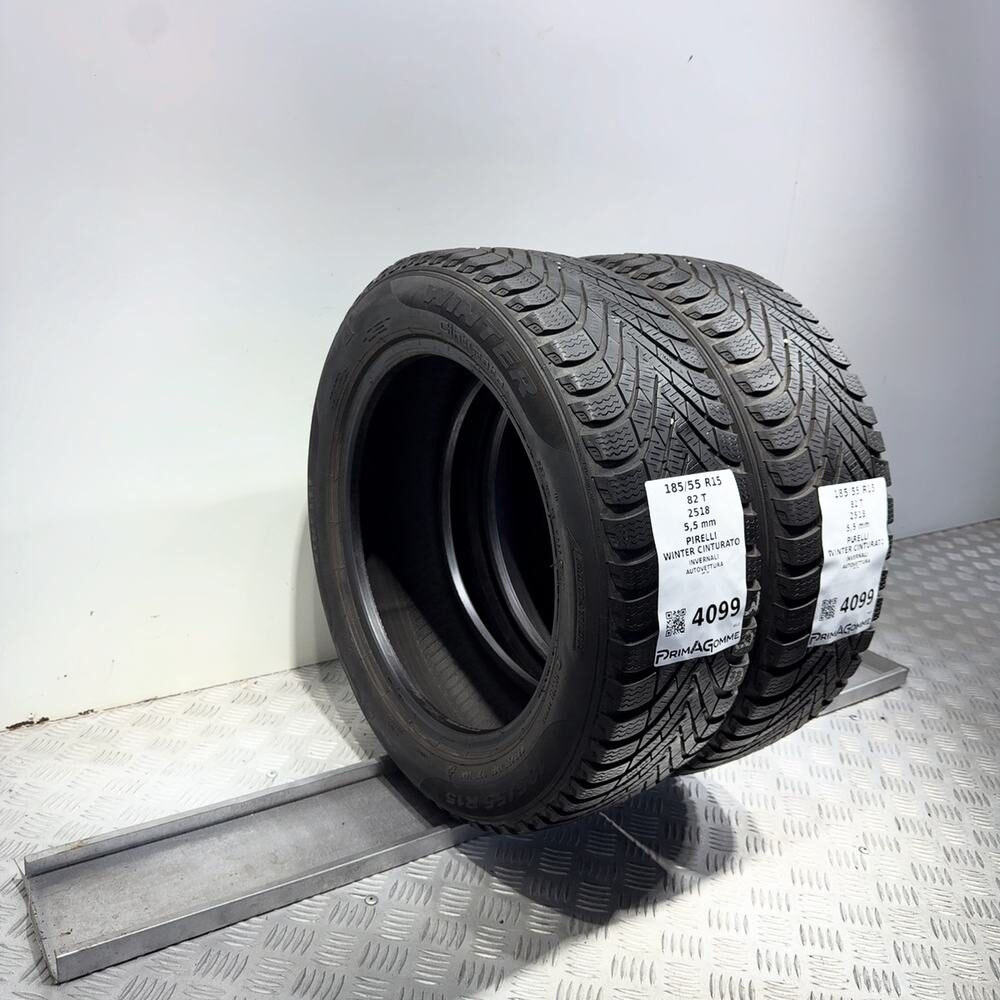 Gomme Usate 185 55 R15 82T Pirelli Winter Cinturato 79% Invernali - immagine 5