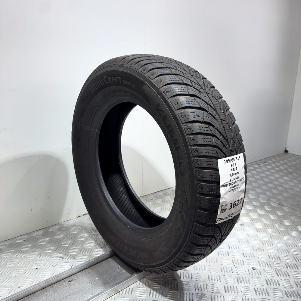 Gomma Usata 195 65 R15 95T Kumho Wintercraft WP52 98% Invernale - immagine 5