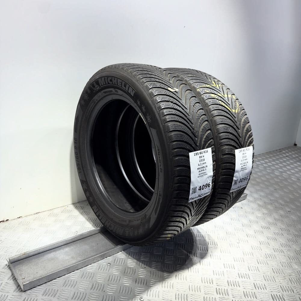 Gomme Usate 195 60 R16 89H Michelin Alpin 5 Invernali - immagine 5
