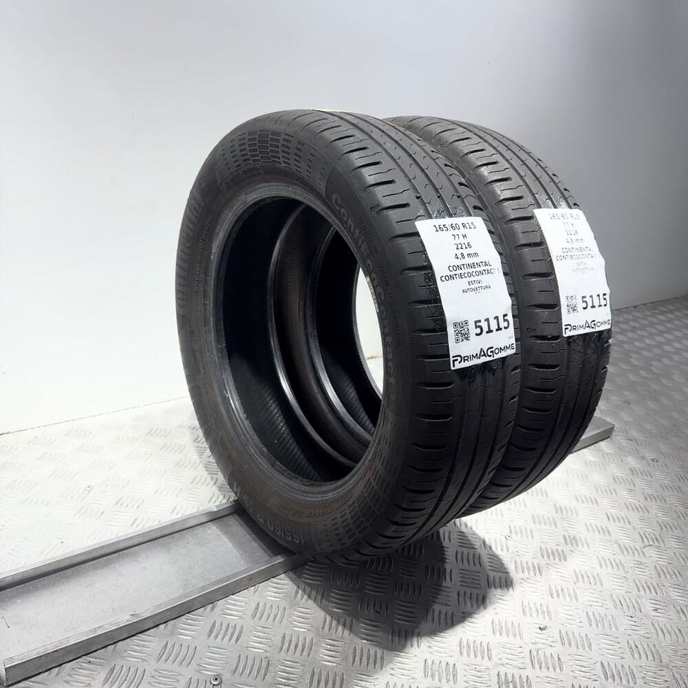 Gomme Usate 165 60 R15 77H Continental Contiecocontact 5 Estive - immagine 5