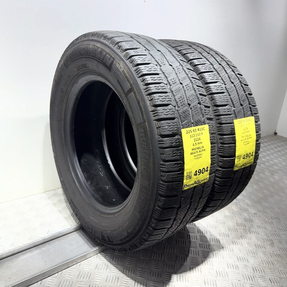 Gomme Usate 225 65 R16C 112/110R Michelin Agilis Alpin Invernali - immagine 5