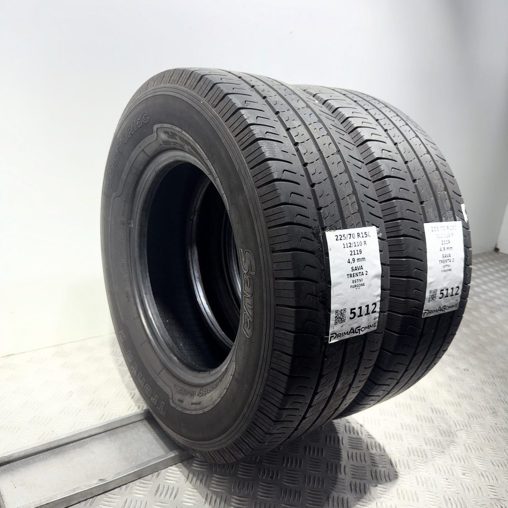 Gomme Usate 225 70 R15C 112/110R Sava Trenta 2 Estive - immagine 5