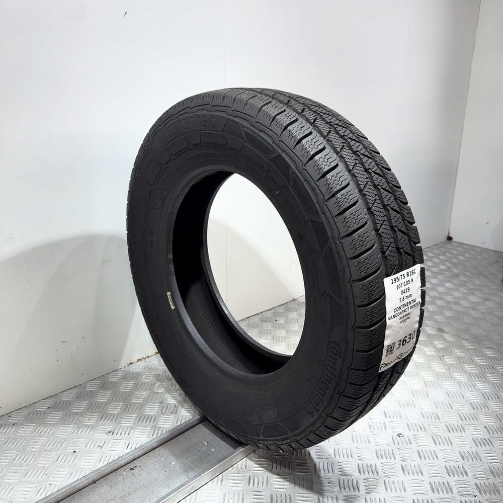 Gomma Usata 195 75 R16C 107/105R Continental Vancontact Winter 98% Invernale - immagine 5