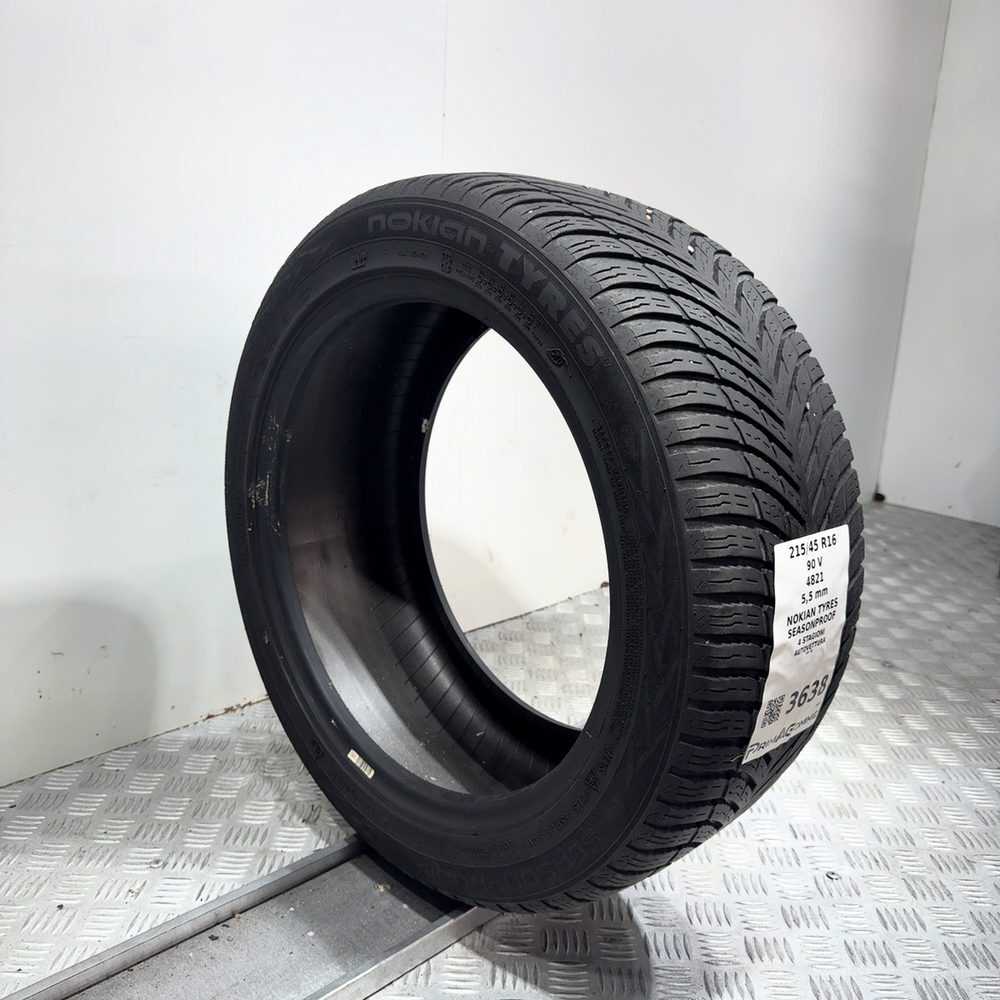 Gomma Usata 215 45 R16 90V XL Nokian Tyres Seasonproof 79% 4 Stagioni - immagine 5