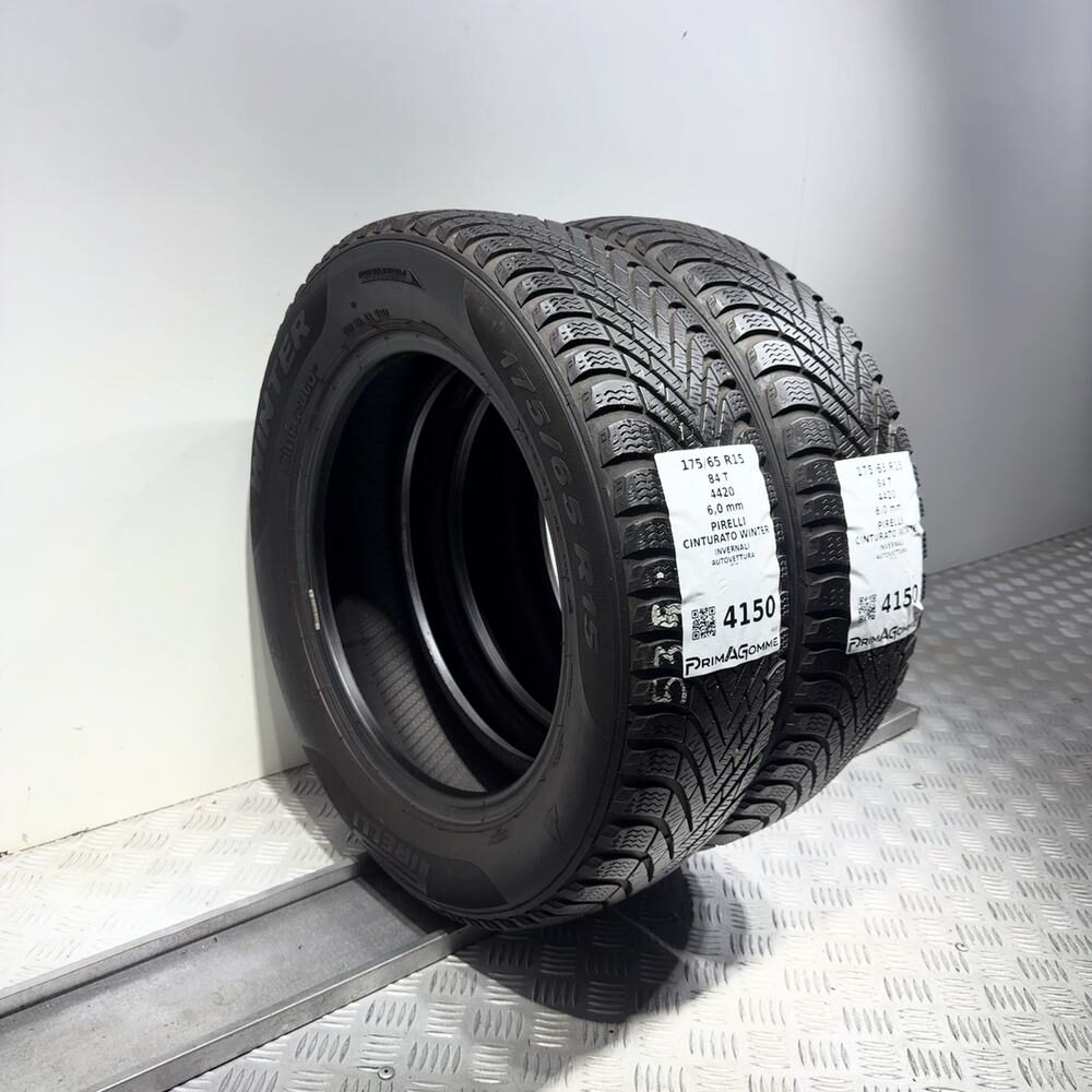 Gomme Usate 175 65 R15 84T Pirelli Cinturato Winter 86% Invernali - immagine 5