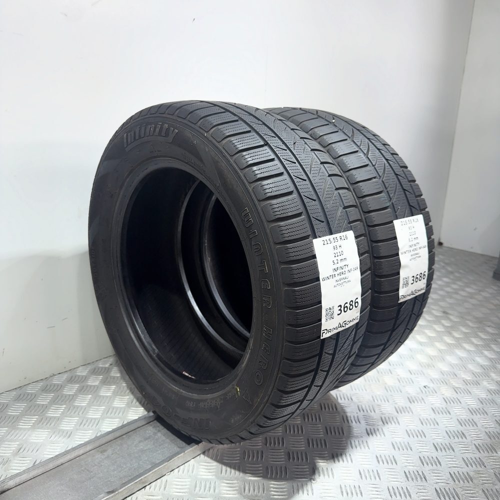Gomme Usate 215 55 R16 93H Infinity Winter Hero Inf-049 74% Invernali - immagine 5