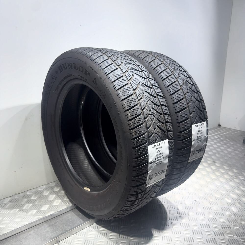 Gomme Usate 225 65 R17 102H Dunlop Winter Sport 5 SUV 71% Invernali - immagine 5