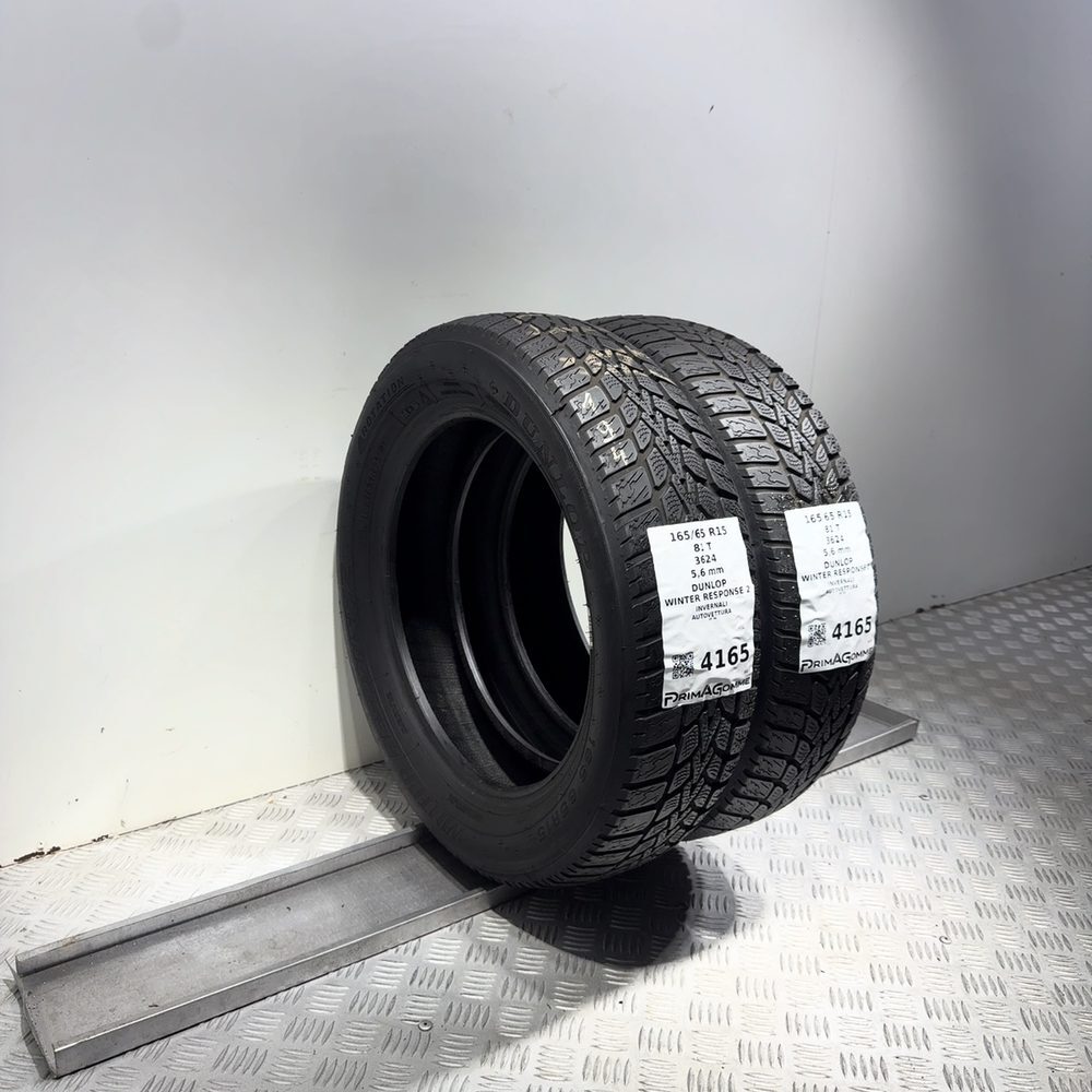 Gomme Usate 165 65 R15 81T Dunlop Winter Response 2 80% Invernali - immagine 5