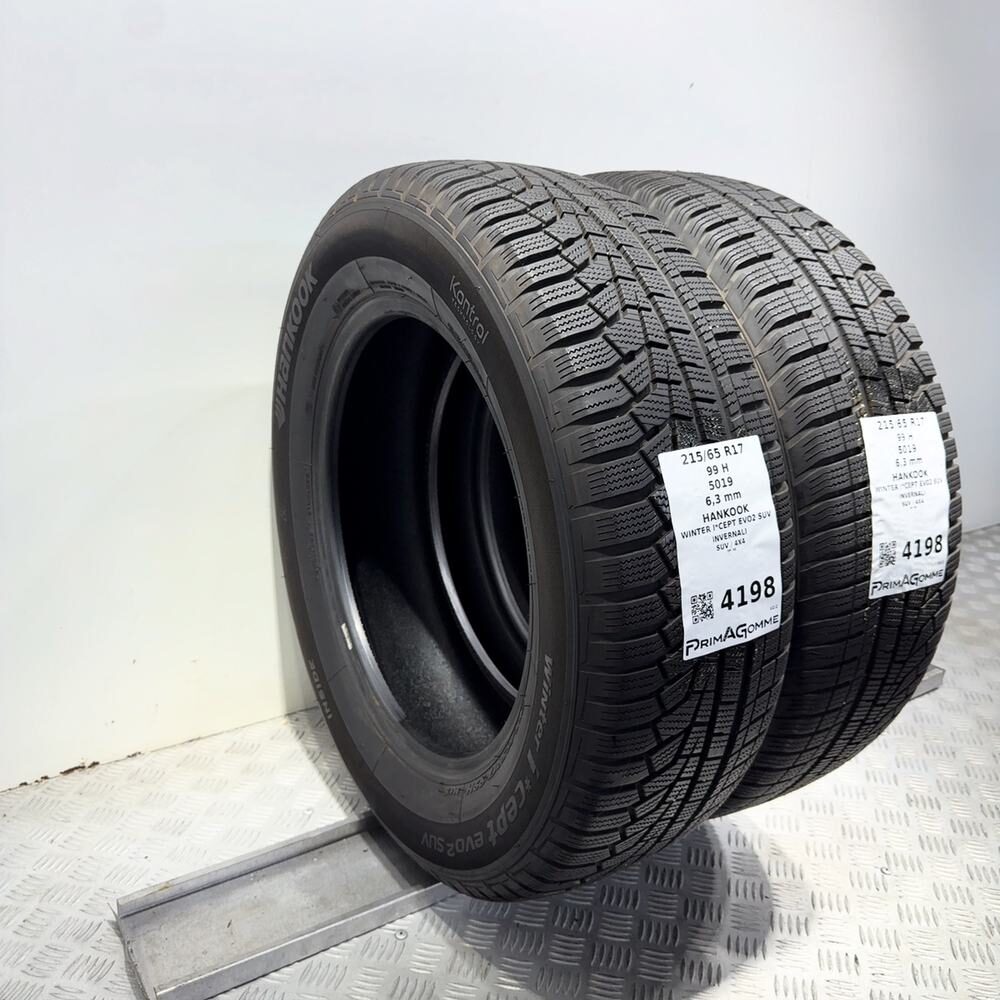 Gomme Usate 215 65 R17 99H Hankook Winter I*Cept Evo2 SUV 90% Invernali - immagine 5