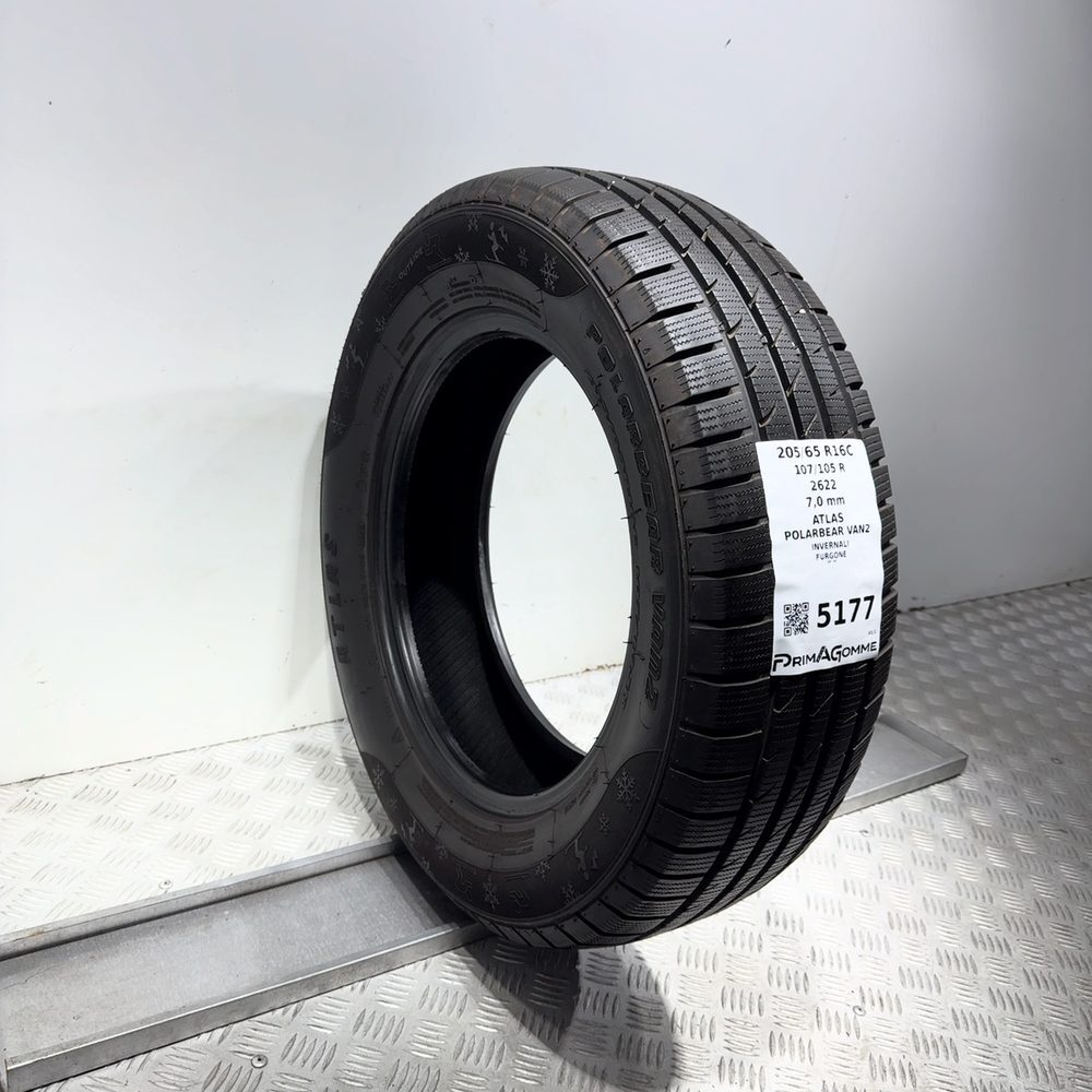 Gomma Usata 205 65 R16C 107/105R Atlas Polarbear Van2 98% Invernale - immagine 5