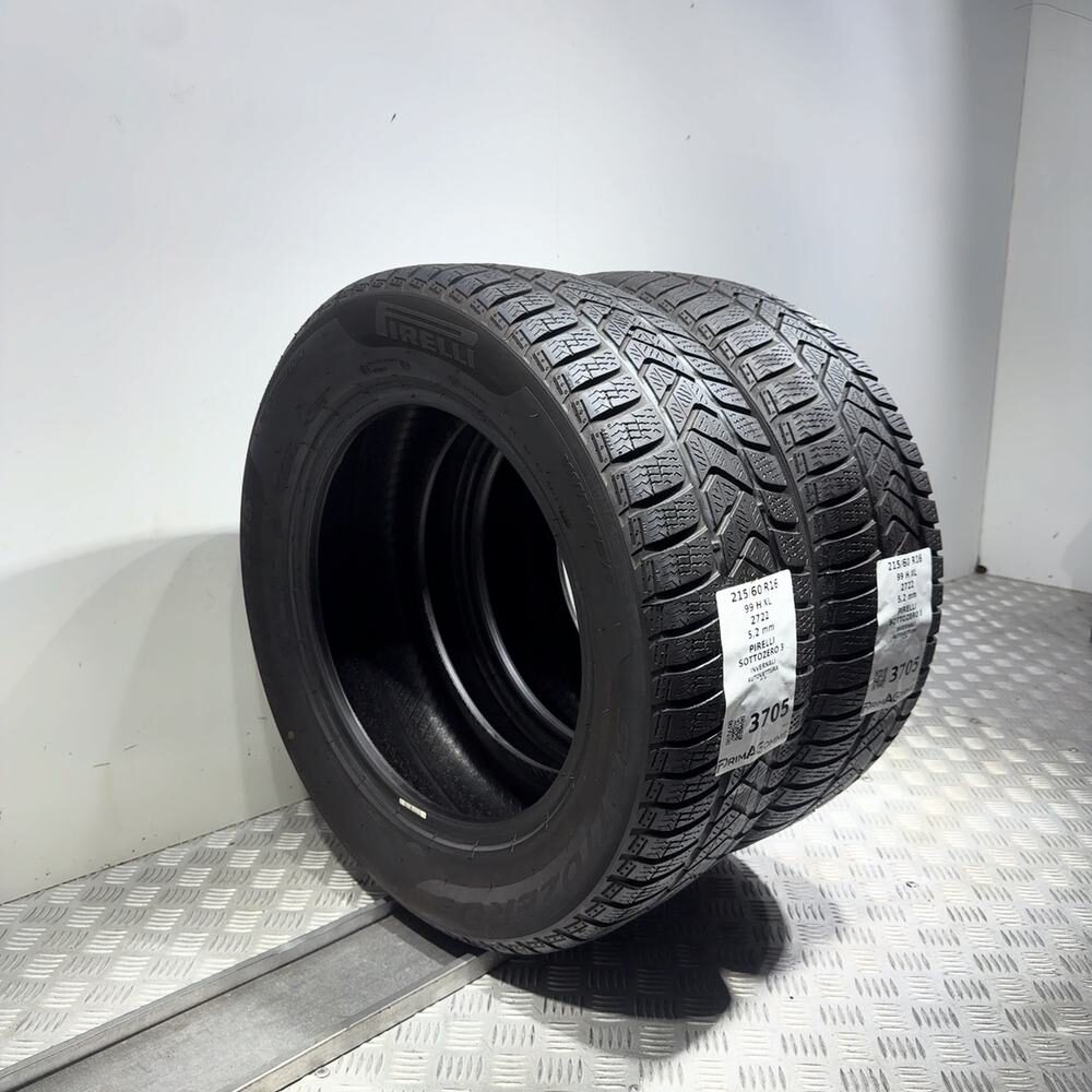 Gomme Usate 215 60 R16 99H XL Pirelli Sottozero 3 74% Invernali - immagine 5