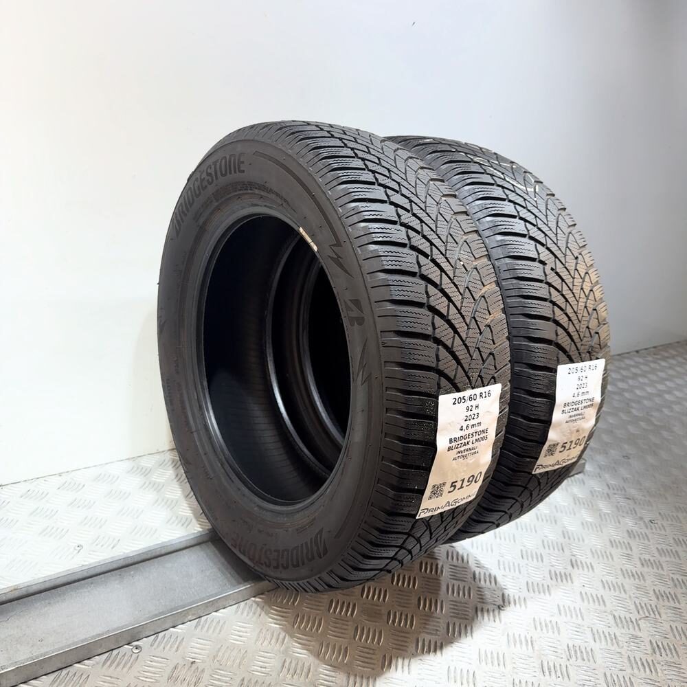 Gomme Usate 205 60 R16 92H Bridgestone Blizzak LM005 Invernali - immagine 5