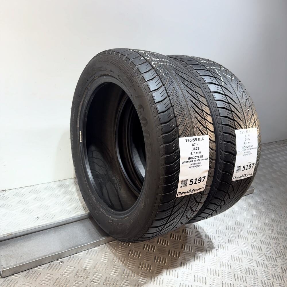 Gomme Usate 195 55 R16 87H Goodyear Ultragrip Performance Invernali - immagine 5