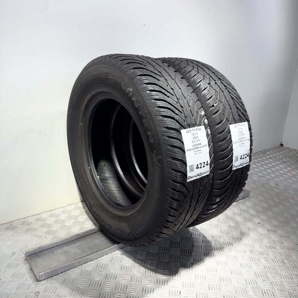 Gomme Usate 215 70 R16 100H Cooper Discoverer Winter 71% Invernali - immagine 5