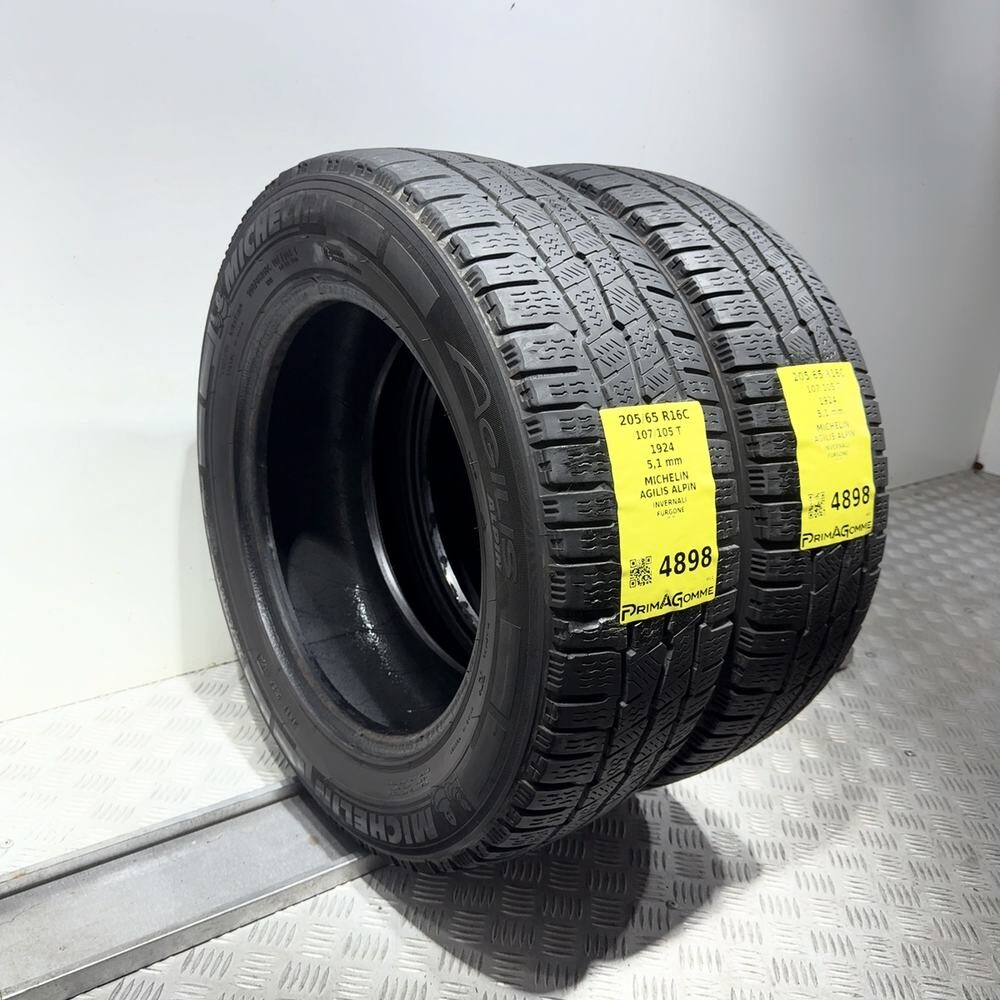 Gomme Usate 205 65 R16C 107/105T Michelin Agilis Alpin 73% Invernali - immagine 5