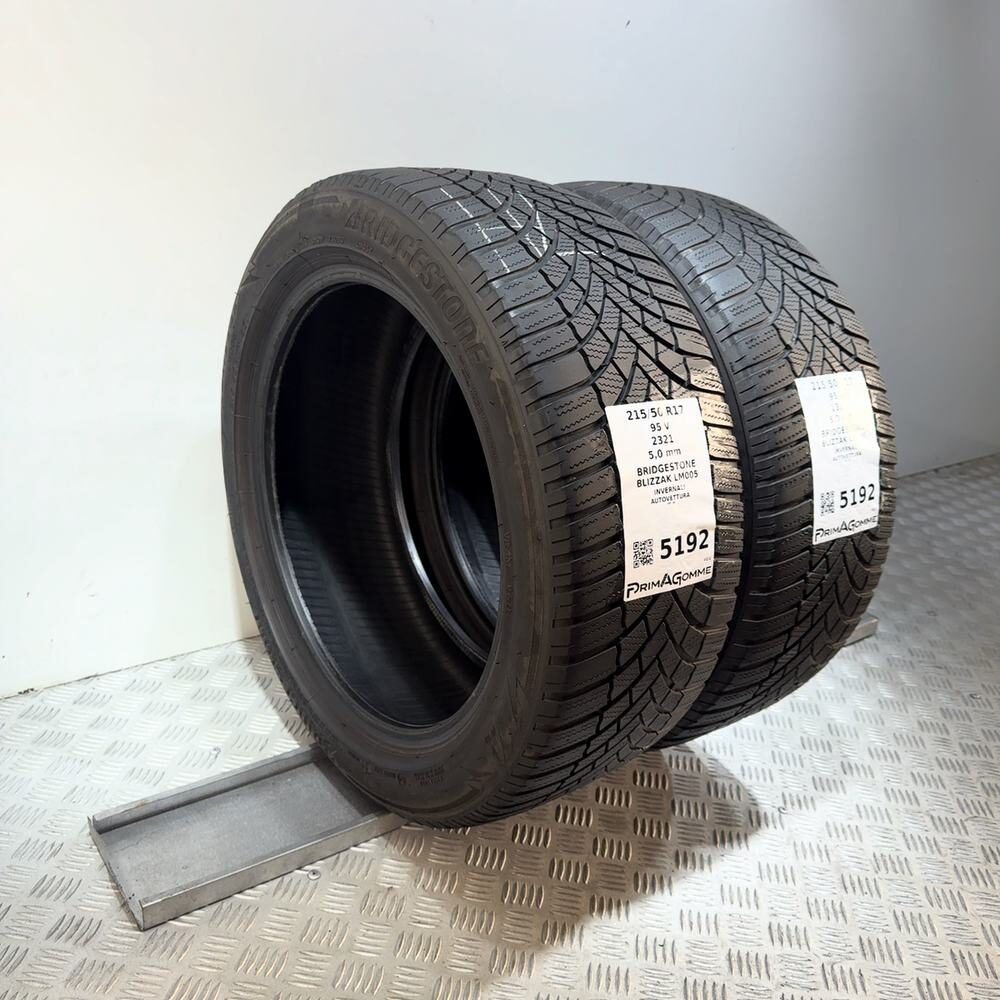 Gomme Usate 215 50 R17 95V Bridgestone Blizzak LM005 71% Invernali - immagine 5