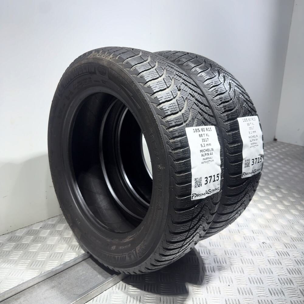 Gomme Usate 185 60 R15 88T XL Michelin Alpin A4 73% Invernali - immagine 5