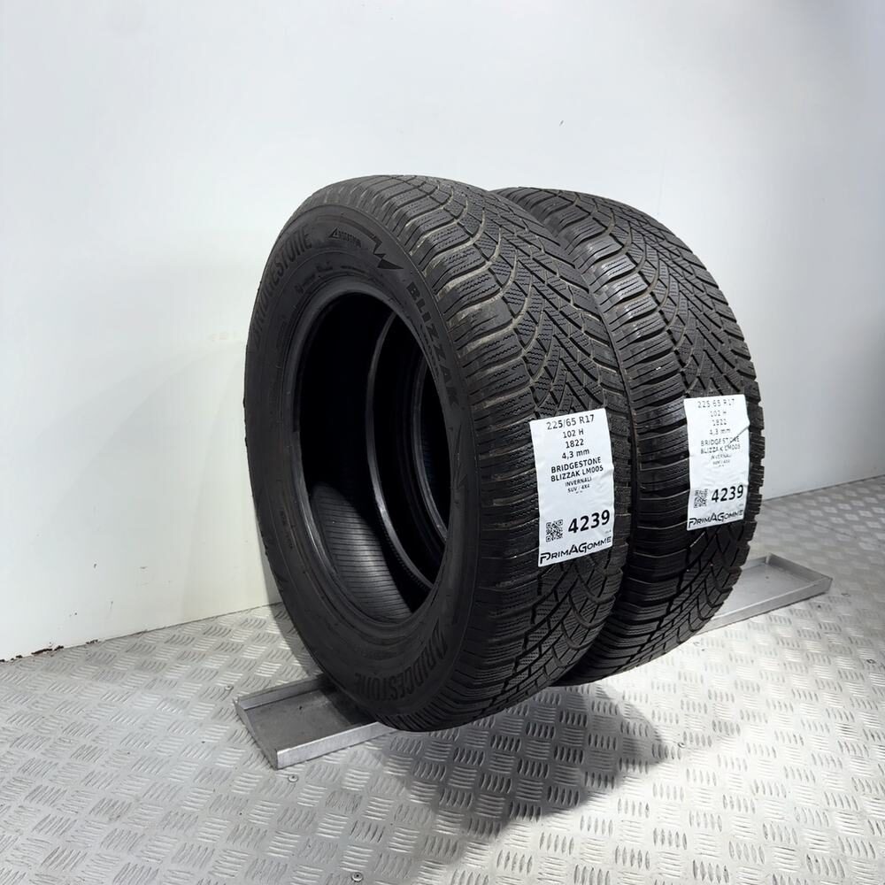 Gomme Usate 225 65 R17 102H Bridgestone Blizzak LM005 Invernali - immagine 5