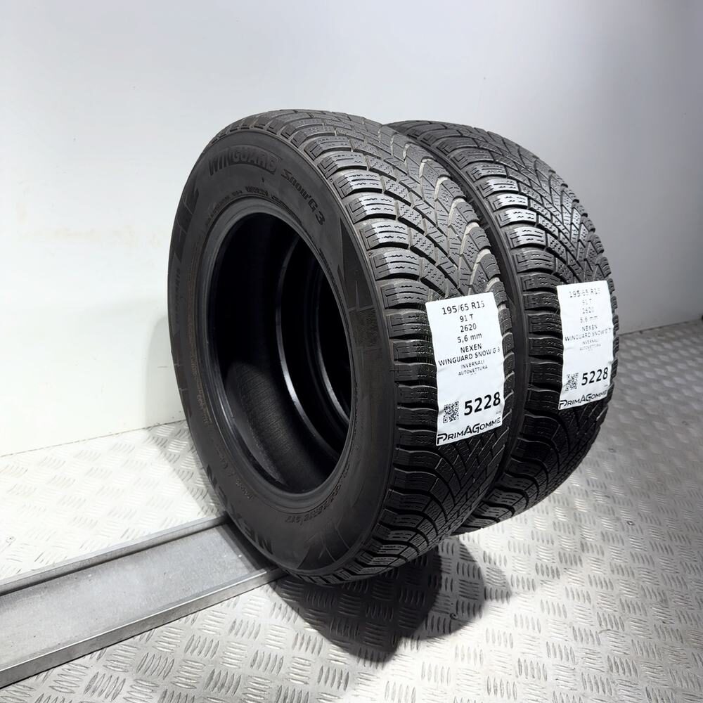 Gomme Usate 195 65 R15 91T Nexen Winguard Snow'G 3 80% Invernali - immagine 5