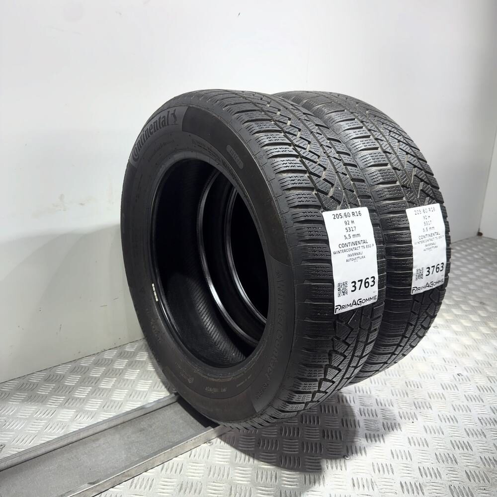 Gomme Usate 205 60 R16 92H Continental Wintercontact TS 850 P 79% Invernali - immagine 5