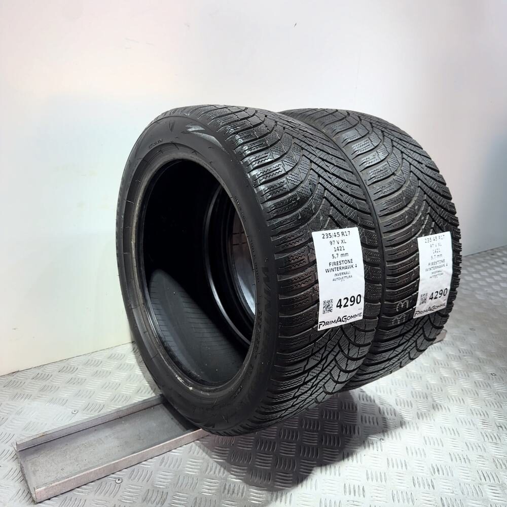 Gomme Usate 235 45 R17 97V XL Firestone Winterhawk 4 81% Invernali - immagine 5