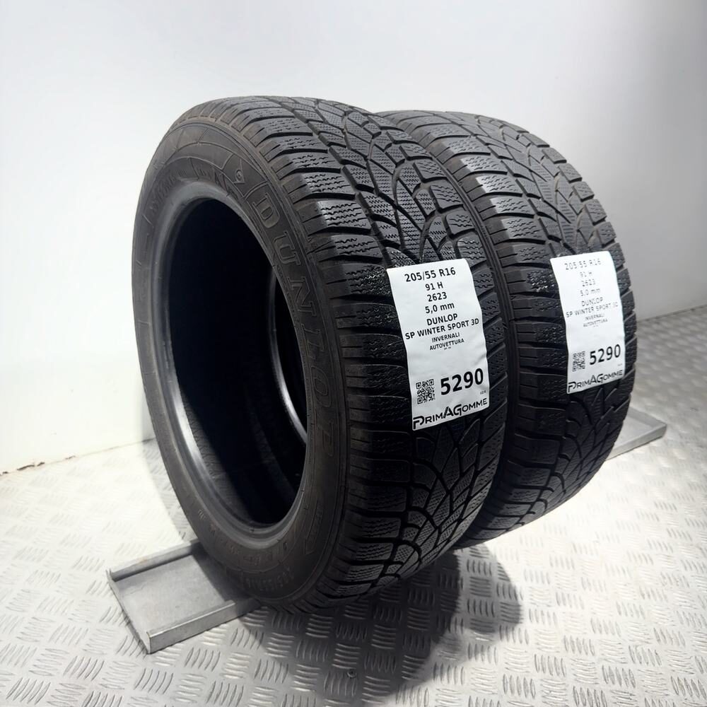 Gomme Usate 205 55 R16 91H Dunlop SP Winter Sport 3D 71% Invernali - immagine 5
