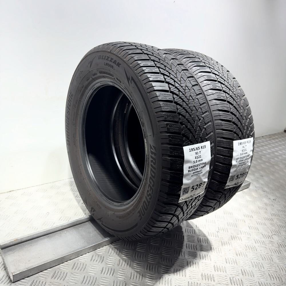 Gomme Usate 195 65 R15 91T Bridgestone Blizzak LM005 71% Invernali - immagine 5