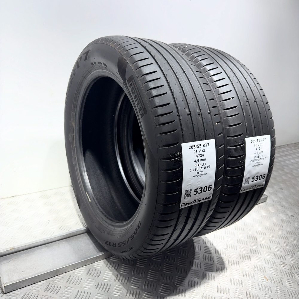Gomme Usate 205 55 R17 95V XL Pirelli Cinturato P7 Estive - immagine 5