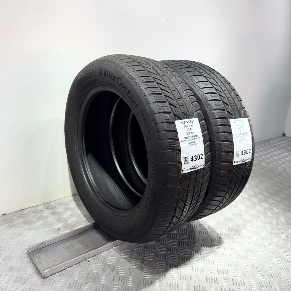 Gomme Usate 225 55 R17 101V XL Continental Wintercontact TS 870 P 83% Invernali - immagine 5