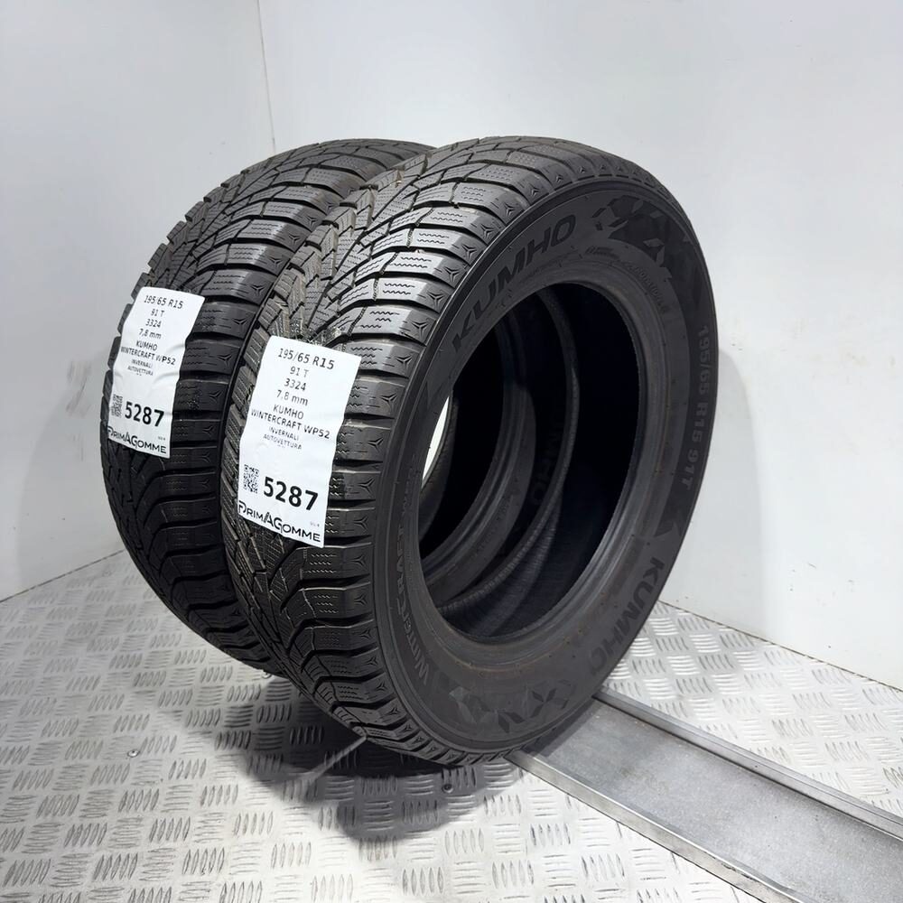 Gomme Usate 195 65 R15 91T Kumho Wintercraft WP52 98% Invernali - immagine 5
