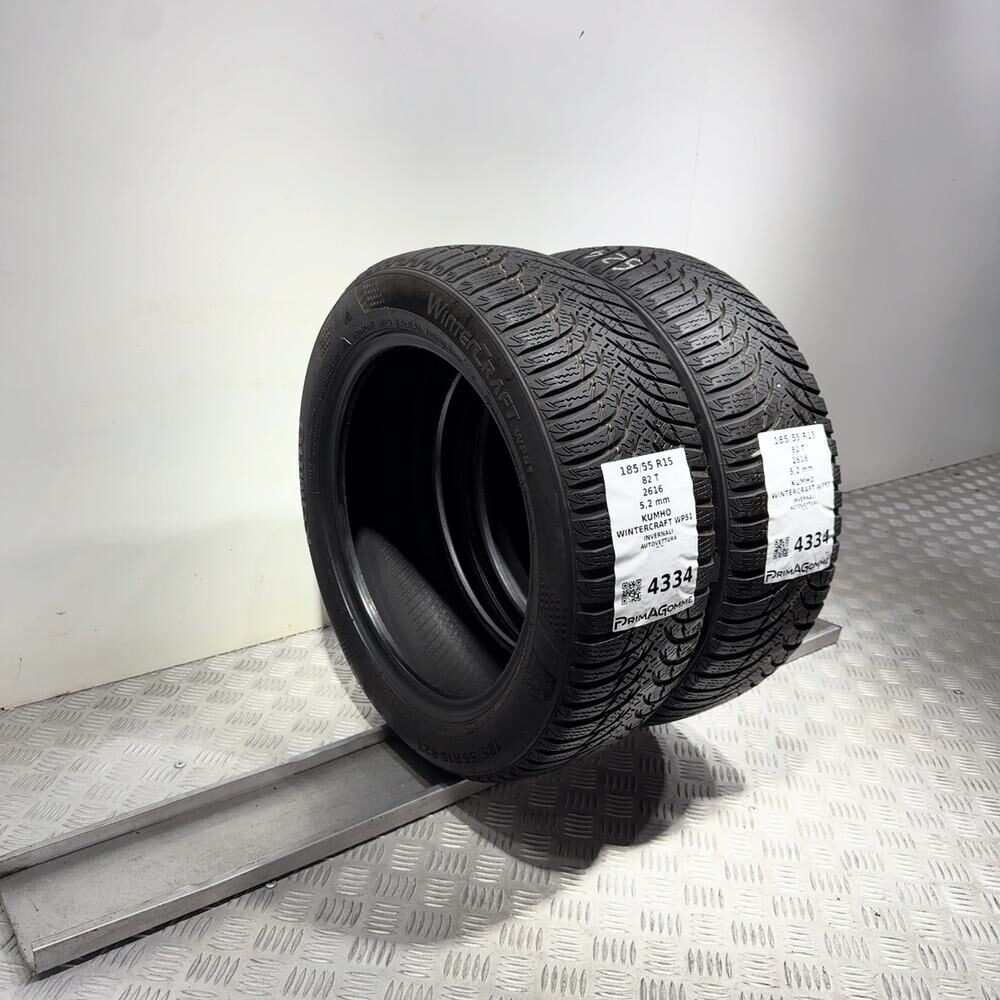 Gomme Usate 185 55 R15 82T Kumho Wintercraft WP51 74% Invernali - immagine 5